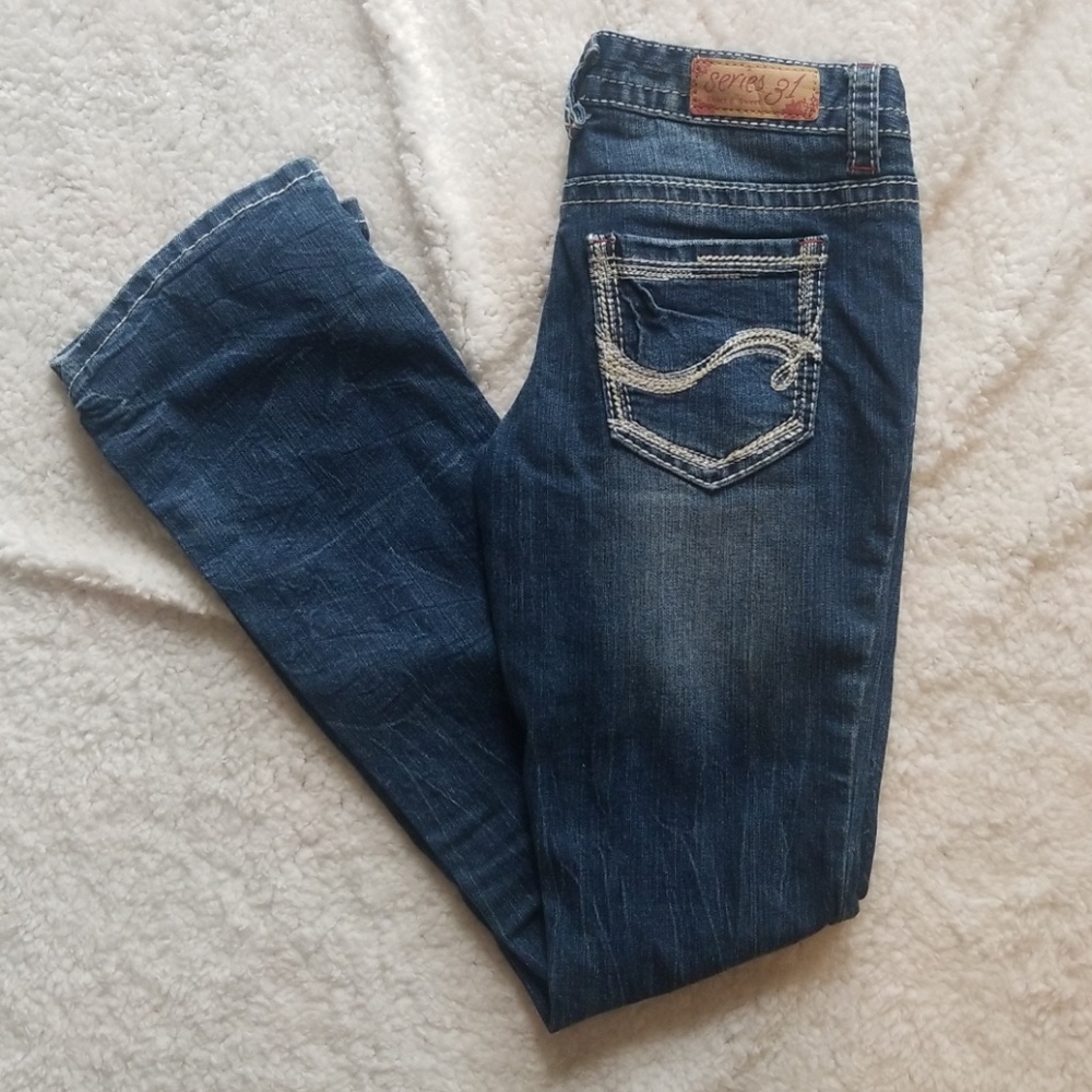 Medium wash denim
